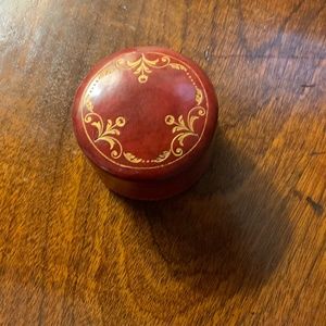Vintage leather stamp holder